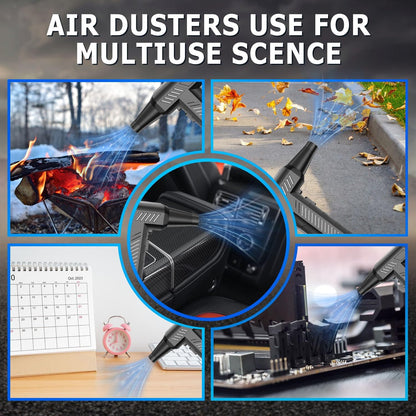 Compressed Air Duster -Mini Blower Turbo Fan,150000Rpm Cordless Electric Air Duster for Keyboard PC Cleaning,No Canned,Jet Dry Blower Air Blower for Home and Car